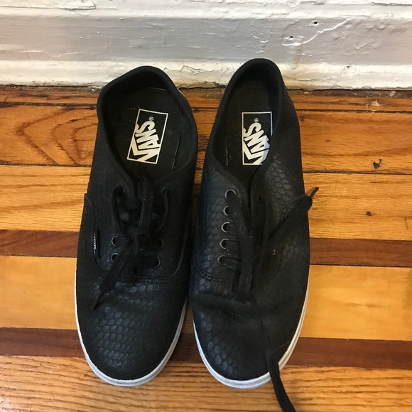 Black Snake Vans Sneakers - Picture 1 of 5